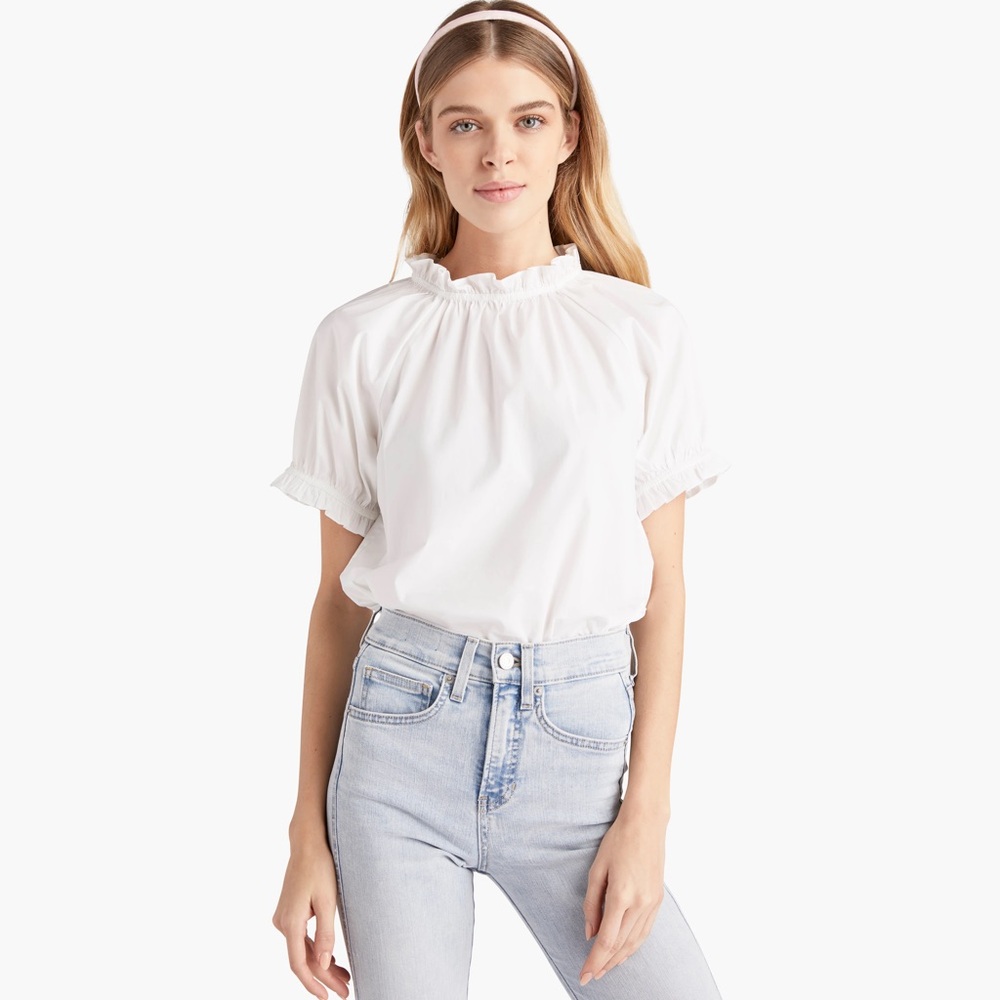 Hill House Kit Top with Ruffle Neck and Sleeves